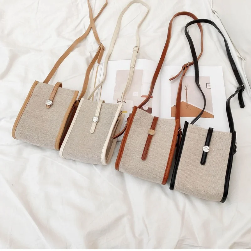 Retro Linen Canvas Small Cross Bag Korean Contrast Mobile Phone Bag Belt Buckle Small Square Bag Vintage Diagonal Mini Handbag
Retro Linen Canvas Small Cross Bag Korean Contrast Mobile Phone Bag Belt Buckle Small Square Bag Vintage Diagonal Mini Handbag
