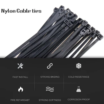 500Pcs Nylon Plastic Zip Trim Wrap Cable Loop Ties Wire Self-Lock Repair Tools Hand Tool Lock Tightly 2.8*200mm
500Pcs Nylon Plastic Zip Trim Wrap Cable Loop Ties Wire Self-Lock Repair Tools Hand Tool Lock Tightly 2.8*200mm