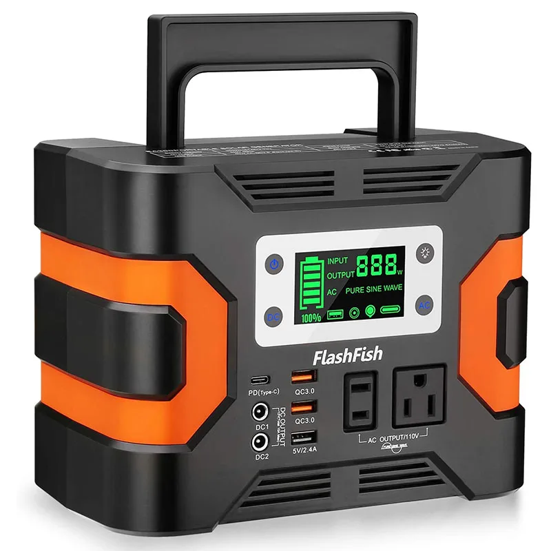 330W Portable Power Station Flashfish 300Wh 81000mAh Solar Generator CPAP Backup Battery Power Supply 110V for Camping Trip Home
330W Portable Power Station Flashfish 300Wh 81000mAh Solar Generator CPAP Backup Battery Power Supply 110V for Camping Trip Home