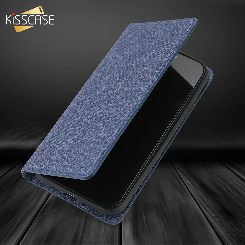 Тканевый чехол-книжка KISSCASE с отделением для карт iPhone 11PRO MAX деловые чехлы 8 Capa 7 11 XR