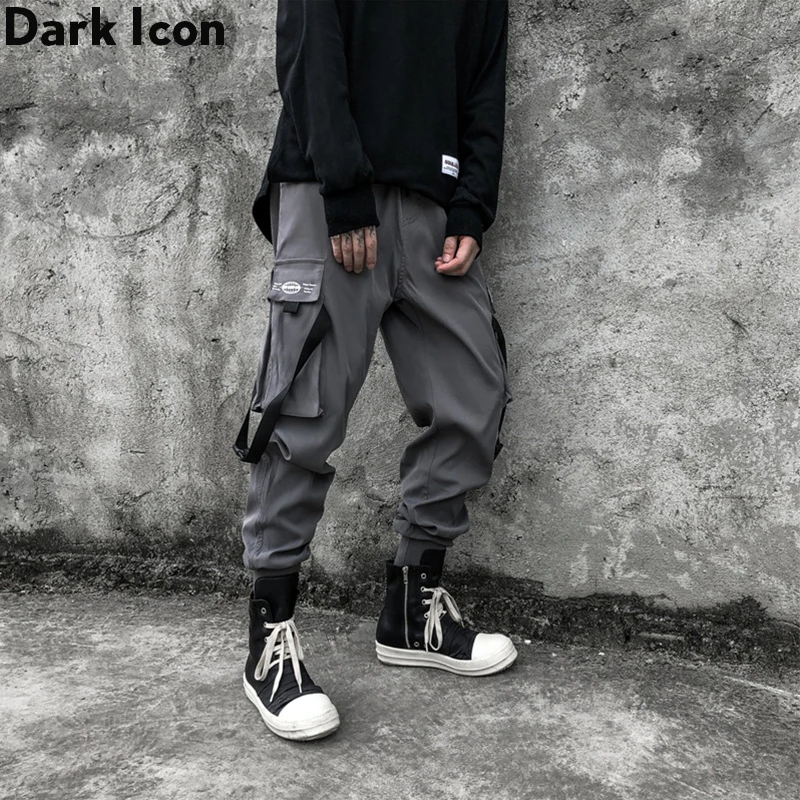 Dark Icon Side Pockets Ribbon Hip Hop Pants Men Elastic Waist Street Dance Men's Pants Fashion Trousers Man Streetwear
Dark Icon Side Pockets Ribbon Hip Hop Pants Men Elastic Waist Street Dance Men's Pants Fashion Trousers Man Streetwear