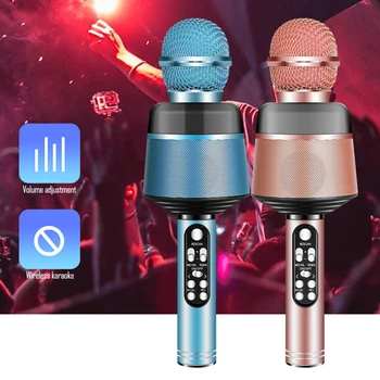WS-858 Bluetooth MIC Microphone Wireless Handheld Karaoke USB KTV Player Speaker Handheld Microfone Player Singing Recorder Mic
WS-858 Bluetooth MIC Microphone Wireless Handheld Karaoke USB KTV Player Speaker Handheld Microfone Player Singing Recorder Mic