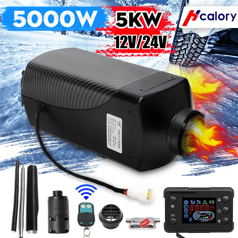 Car Heater 12V/24V 5000W Air Diesels Heater Parking Heater With Remote Control LCD Monitor for RV, Motorhome Trailer Trucks Boat
Car Heater 12V/24V 5000W Air Diesels Heater Parking Heater With Remote Control LCD Monitor for RV, Motorhome Trailer Trucks Boat