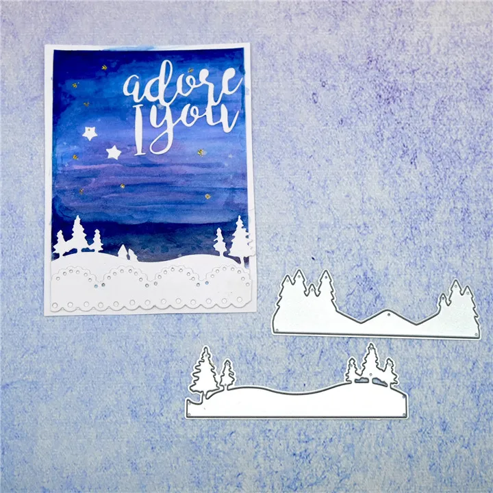 Naifumodo Christmas Metal Cutting Dies Snow Mountain Tree Stencil for DIY Scrapbooking Paper/photo Cards Embossing Dies New 2019
Naifumodo Christmas Metal Cutting Dies Snow Mountain Tree Stencil for DIY Scrapbooking Paper/photo Cards Embossing Dies New 2019