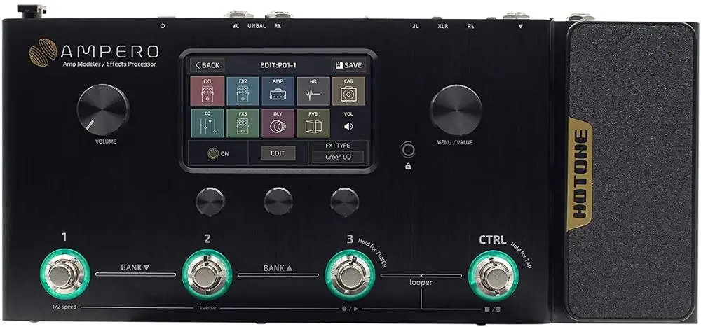 Hotone Ampero Guitar Bass Amp IR Cabinets Simulation Multi Language Multi-Effects Expression Pedal OTG USB Audio InterfaceMP-100
Hotone Ampero Guitar Bass Amp IR Cabinets Simulation Multi Language Multi-Effects Expression Pedal OTG USB Audio InterfaceMP-100