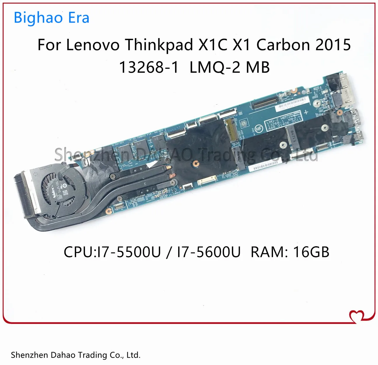 Материнская плата FRU 00HN991 для ноутбука Lenovo Thinkpad X1 Carbon X1C 2015 13268-1 448.01430.0011 с i7-5600U 16-RAM