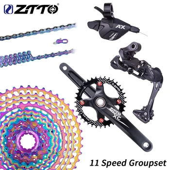 ZTTO 1X11 MTB 11-46 Groupset Gold rainbow 11 Speed Shifter Rear Derailleur Crank group 11speed kit 11-42 11s Cassette Sprocket
ZTTO 1X11 MTB 11-46 Groupset Gold rainbow 11 Speed Shifter Rear Derailleur Crank group 11speed kit 11-42 11s Cassette Sprocket