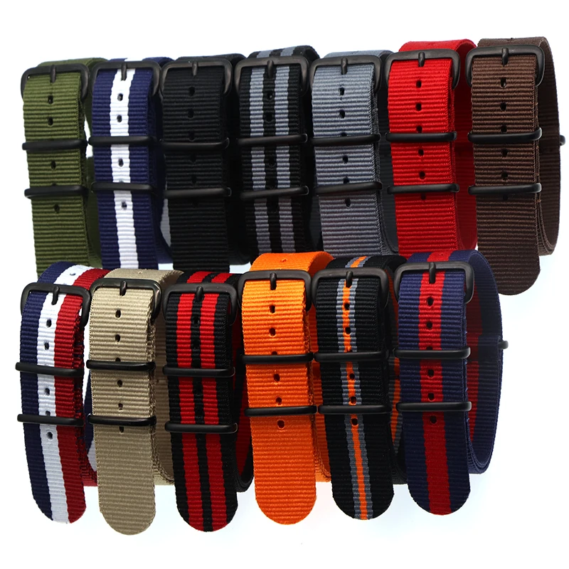 18 20 22 24mm Brand Sport Army nato fabric Nylon strap accessories Bands Belt Buckle For 007 James binding Bracelet Watch black
18 20 22 24mm Brand Sport Army nato fabric Nylon strap accessories Bands Belt Buckle For 007 James binding Bracelet Watch black