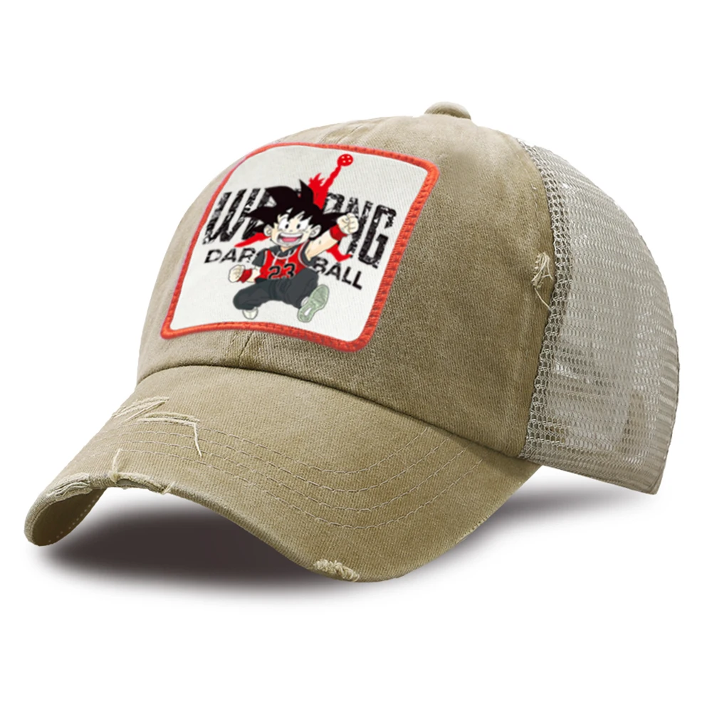 Cartoon Dragon Ball Hats Retro Breathable Mesh Baseball Caps Unisex Washed Cotton Summer Snapback Hat Hip Hop Japan Anime Cap
Cartoon Dragon Ball Hats Retro Breathable Mesh Baseball Caps Unisex Washed Cotton Summer Snapback Hat Hip Hop Japan Anime Cap