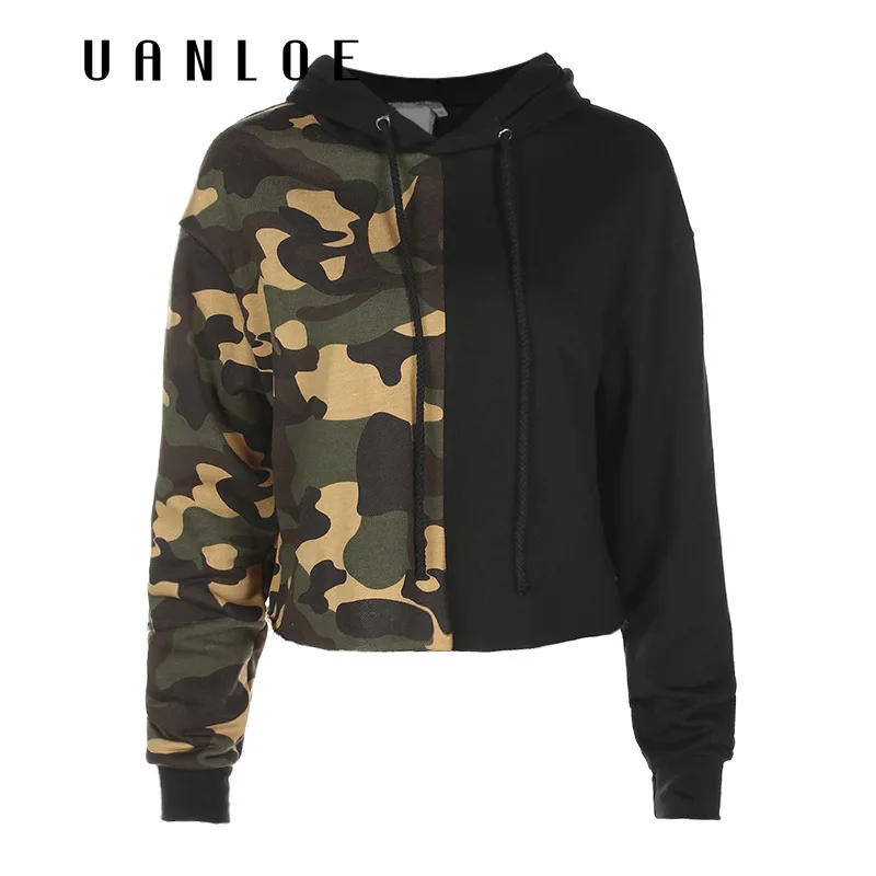 Women Fashion Camouflage Patchwork Hoodies Streetwear Hooded Long Sleeve Cropped Hoodie Moletom Feminino Sweatshirt Tops
Women Fashion Camouflage Patchwork Hoodies Streetwear Hooded Long Sleeve Cropped Hoodie Moletom Feminino Sweatshirt Tops