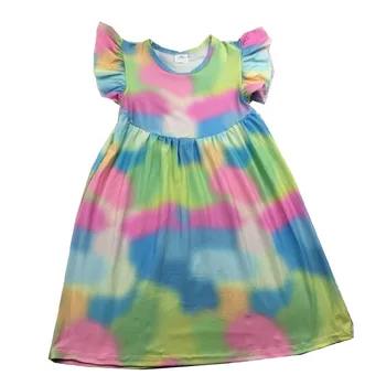 hot sale rianbow dress flutter girls cute dresses adorable kids boutique clothes 
hot sale rianbow dress flutter girls cute dresses adorable kids boutique clothes