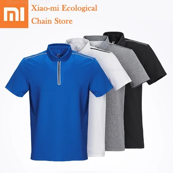 Xiaomi ULEEMARK Men Sports Leisure Polo Shirt Soft Breathable Cooling Wear-resistant Washable Zipper Male Summer Short Sleeves 
Xiaomi ULEEMARK Men Sports Leisure Polo Shirt Soft Breathable Cooling Wear-resistant Washable Zipper Male Summer Short Sleeves
