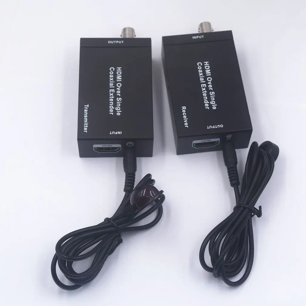 HDMI Extenderover Single Coaxial Cable with IR 100M-NK-C100IR Support IR Remote Control Extender Black
HDMI Extenderover Single Coaxial Cable with IR 100M-NK-C100IR Support IR Remote Control Extender Black