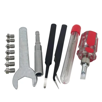 3D Printer Nozzle Kit and Cleaning Kit with Wrench and Screwdriver Tweezers for Anet A8,Creality CR-10,Copier,3D Printer Nozzle
3D Printer Nozzle Kit and Cleaning Kit with Wrench and Screwdriver Tweezers for Anet A8,Creality CR-10,Copier,3D Printer Nozzle