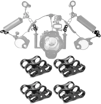 4 PCS x 1" Inch Aluminum Standard Ball Clamp Mount for Underwater Tray Diving Light Arm System 
4 PCS x 1" Inch Aluminum Standard Ball Clamp Mount for Underwater Tray Diving Light Arm System
