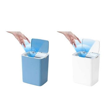 Pressless Sensor Trash Can 14L Large Capacity Usb Trash Can with Lid Sensor Kitchen Bin with 5 Rolls Trash Bag
Pressless Sensor Trash Can 14L Large Capacity Usb Trash Can with Lid Sensor Kitchen Bin with 5 Rolls Trash Bag