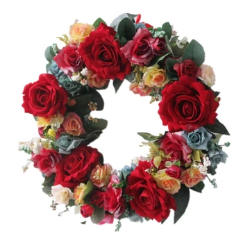 Silk Artificial Rose Flowers Wreaths Door Perfect Quality simulation Garland For Wedding Home Party decoration
Silk Artificial Rose Flowers Wreaths Door Perfect Quality simulation Garland For Wedding Home Party decoration