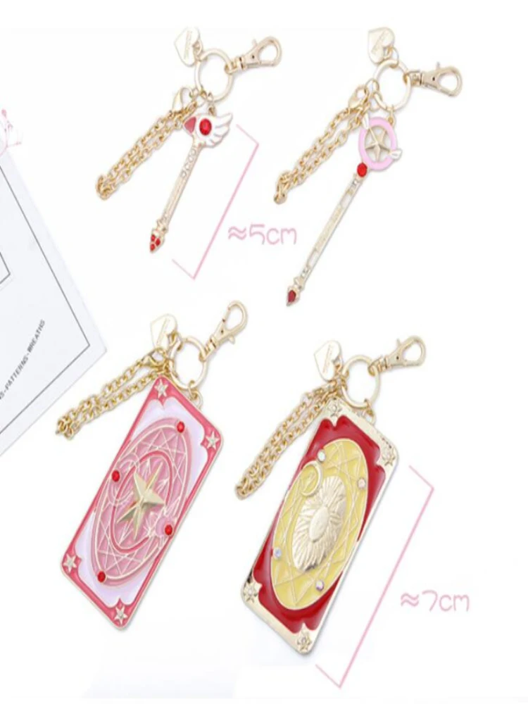 card captor cardcaptor sakura 20th anniversary keychain key bag charm pendant hang chain keychain wands
card captor cardcaptor sakura 20th anniversary keychain key bag charm pendant hang chain keychain wands