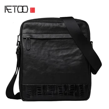 AETOO Men's leather shoulder bag, men's leather vertical casual stiletto bag, trend men's bag
AETOO Men's leather shoulder bag, men's leather vertical casual stiletto bag, trend men's bag