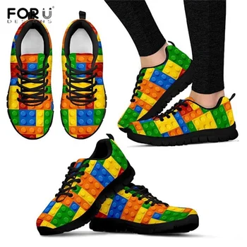 FORUDESIGNS Colorful Geometric Puzzle Pattern Woman Sneakers Breathable Spring/Autumn Ladies Shoes Lightweigt Flats Shoes Women
FORUDESIGNS Colorful Geometric Puzzle Pattern Woman Sneakers Breathable Spring/Autumn Ladies Shoes Lightweigt Flats Shoes Women