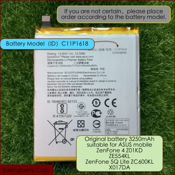 Battery suitable for ASUS mobile ZenFone 4 Z01KD ZE554KL /ZenFone 5Q Lite ZC600KL X017DA with battery model C11P1618
Battery suitable for ASUS mobile ZenFone 4 Z01KD ZE554KL /ZenFone 5Q Lite ZC600KL X017DA with battery model C11P1618