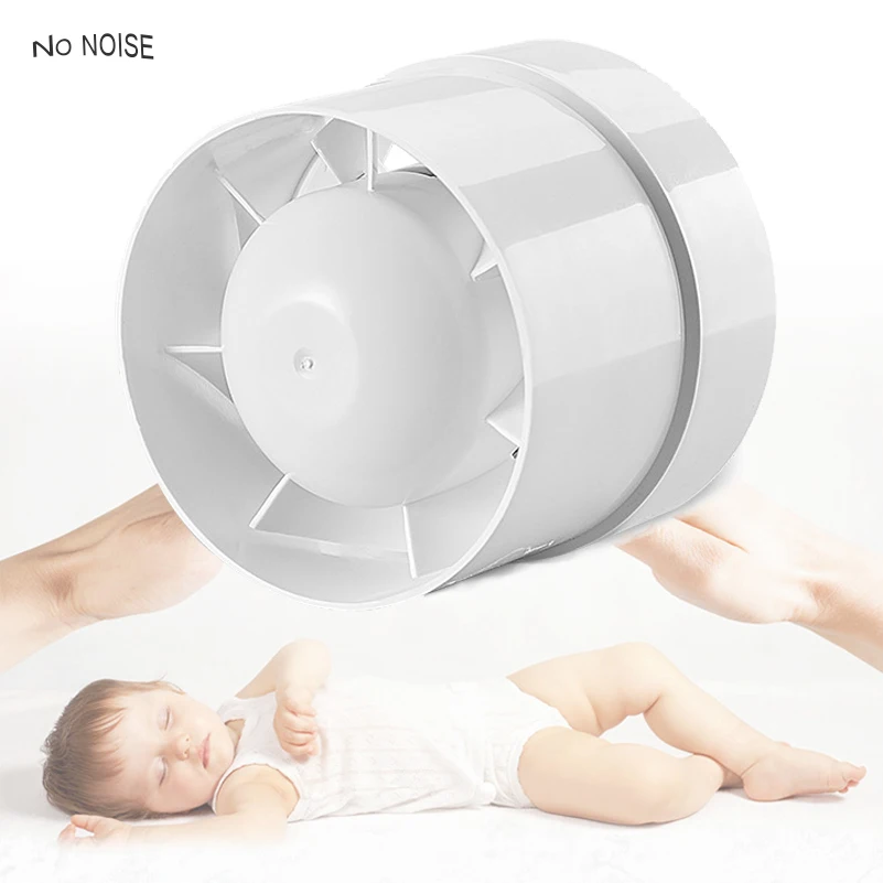 No noise 220V ABS Round Duct Fan Booster Exhaust Ventilator Ventilation Vent Air 4'' for Window Wall Bathroom Toilet Kitchen
No noise 220V ABS Round Duct Fan Booster Exhaust Ventilator Ventilation Vent Air 4'' for Window Wall Bathroom Toilet Kitchen
