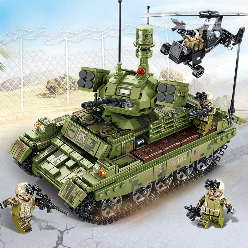 New 894pcs King of Land Heavy Tank Building Blocks Model Bricks Compatible Legoingly WW2 Military Series Toys for Chlidren
New 894pcs King of Land Heavy Tank Building Blocks Model Bricks Compatible Legoingly WW2 Military Series Toys for Chlidren