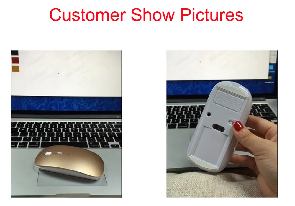 Silent Wireless Rechargeable Mouse Wireless Mouse