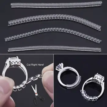 Jewelry Tool Ring Adjuster Invisible Transparent Spiral Cord Tension Reducer Adjustable Sizes
Jewelry Tool Ring Adjuster Invisible Transparent Spiral Cord Tension Reducer Adjustable Sizes