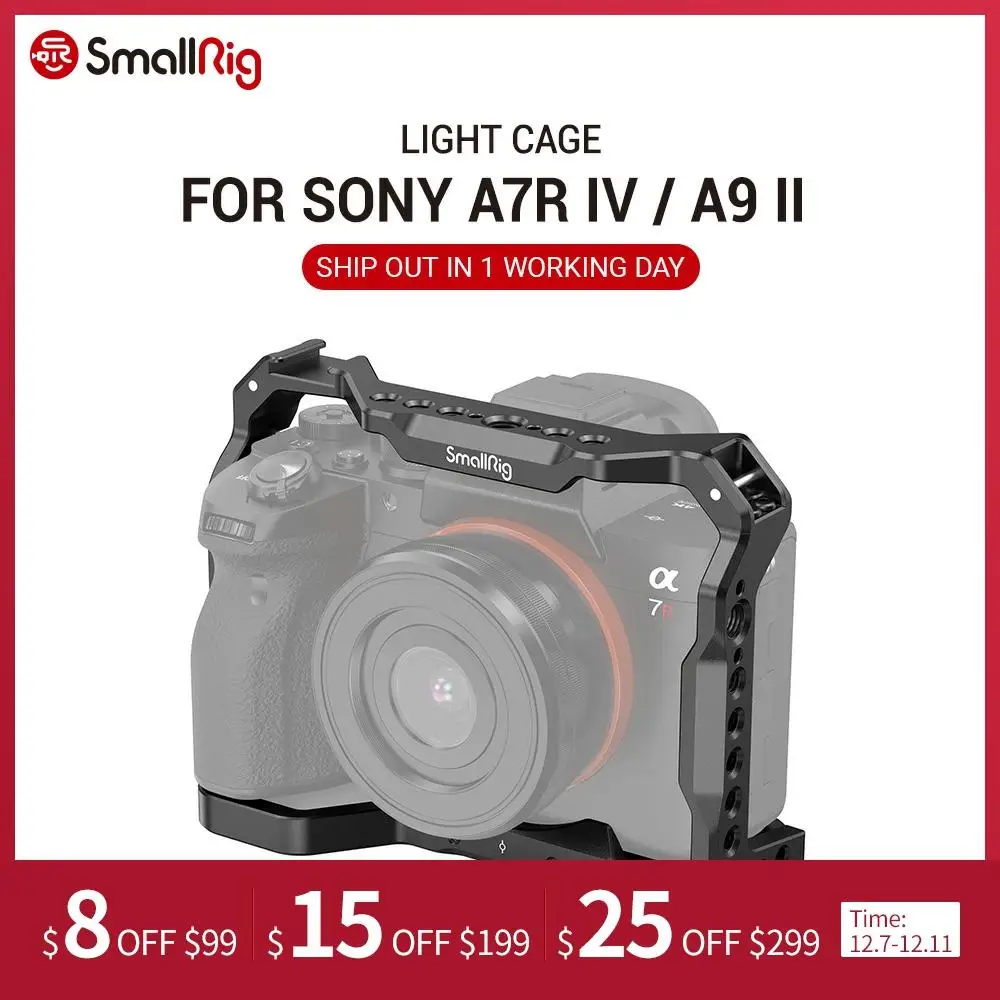 SmallRig Light Camera Cage Side Handle for Sony A7R IV A9 II DIY Accessories KIT 2917
SmallRig Light Camera Cage Side Handle for Sony A7R IV A9 II DIY Accessories KIT 2917