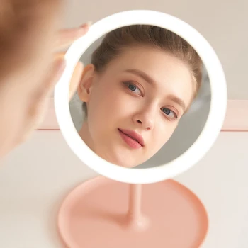 Makeup LED Mirror With Light Ladies Make Up Lamp With Storage Desktop Rotating Mirror Round Shape Cosmetic Beauty Mirrors
Makeup LED Mirror With Light Ladies Make Up Lamp With Storage Desktop Rotating Mirror Round Shape Cosmetic Beauty Mirrors