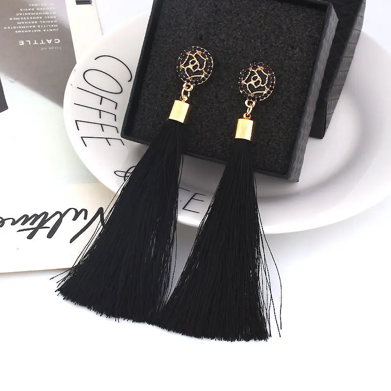 High Quality Rose Earring Female Gold Long Tassel Rose Flower Earring Jewelry
High Quality Rose Earring Female Gold Long Tassel Rose Flower Earring Jewelry