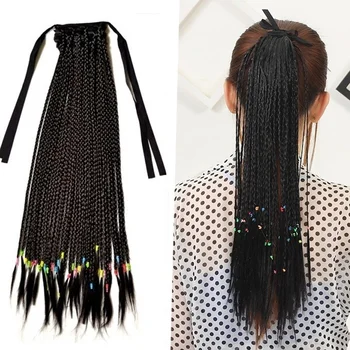 18inches Long Straight Braids Ponytail Synthetic Hair High Temperature Fiber Clip in Pony Tail Hair Extension
18inches Long Straight Braids Ponytail Synthetic Hair High Temperature Fiber Clip in Pony Tail Hair Extension