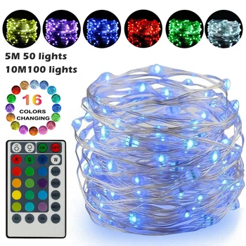 Fairy Lights Battery Operated 50/100LED String Lights Remote Control Timer Twinkle String Lights 16 Modes 16.4 Feet Firefly
Fairy Lights Battery Operated 50/100LED String Lights Remote Control Timer Twinkle String Lights 16 Modes 16.4 Feet Firefly