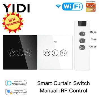 WiFi RF433 Smart Touch Curtain Roller Blinds Motor Switch Tuya Smart Life App Remote Control Works with Alexa Google Home
WiFi RF433 Smart Touch Curtain Roller Blinds Motor Switch Tuya Smart Life App Remote Control Works with Alexa Google Home