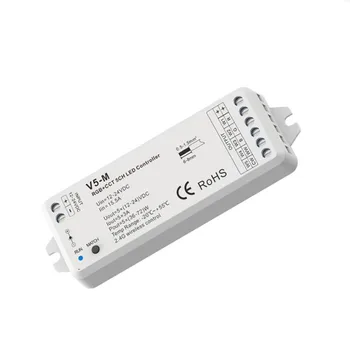 20PCS 5CH*3A 12-24VDC CV Controller V5-M single color/color temperature/RGB/RGBW/RGB+CCT universal receiver RGB+CCT controller
20PCS 5CH*3A 12-24VDC CV Controller V5-M single color/color temperature/RGB/RGBW/RGB+CCT universal receiver RGB+CCT controller