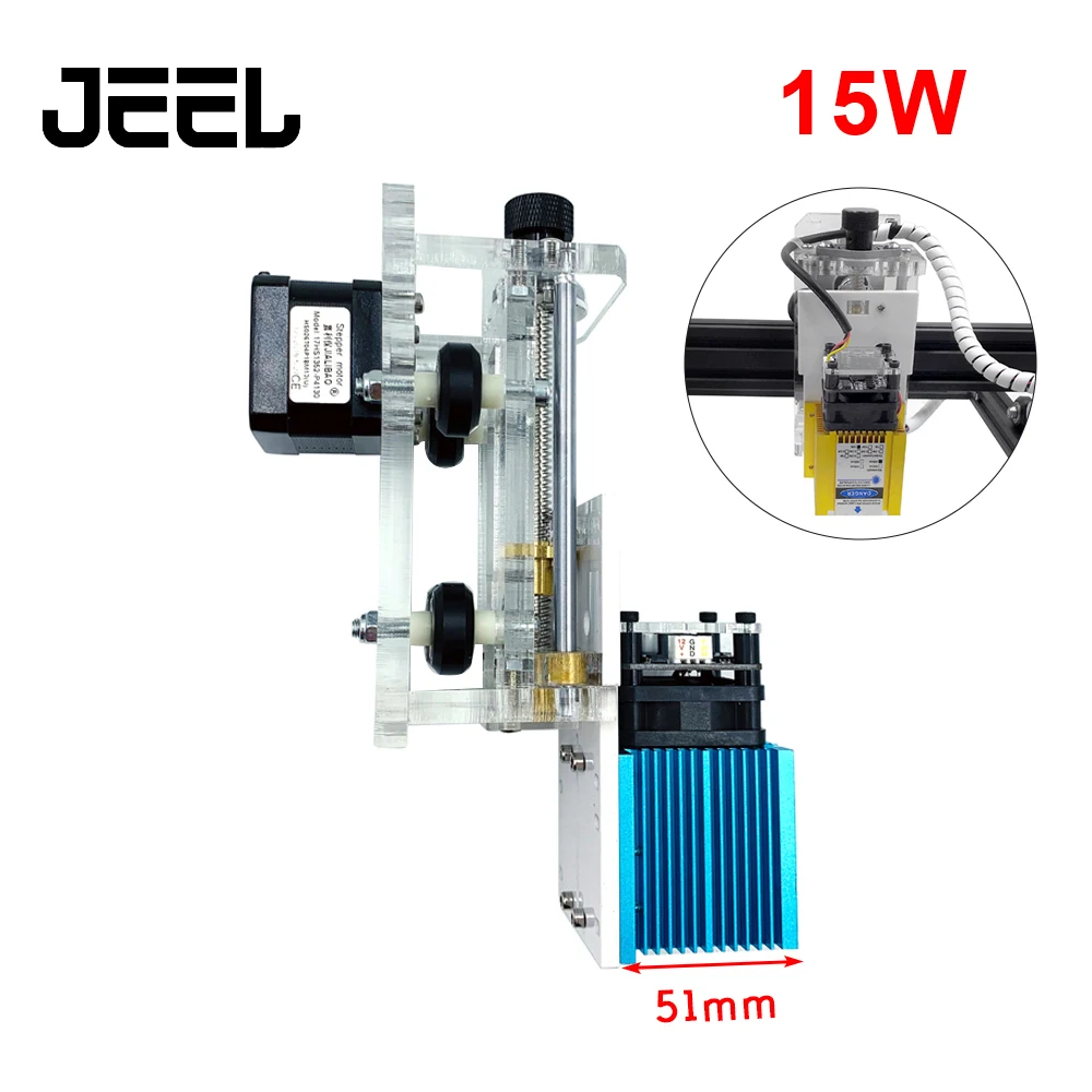 15W 12V Fixed Focus Laser Module Diode TTL /PWM With the Z Axis Adjust Module For CNC Laser Engraver / Cuttert
15W 12V Fixed Focus Laser Module Diode TTL /PWM With the Z Axis Adjust Module For CNC Laser Engraver / Cuttert