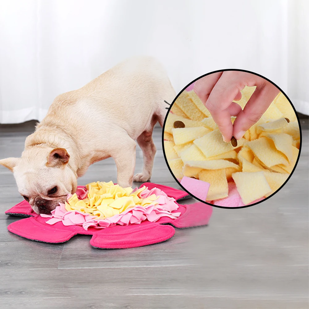 Pet Dog Snuffle Mat Feeding Mat Dog Puzzle Toys Flower Shape Sniffing Training Pad for Dog Release Stress Dog Snuffle Mat F19
Pet Dog Snuffle Mat Feeding Mat Dog Puzzle Toys Flower Shape Sniffing Training Pad for Dog Release Stress Dog Snuffle Mat F19