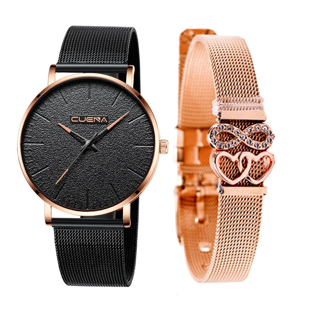 Black Watch Gold And Diamond Love Net Bring Bracelet Jewelry Set Concise Wrist Watch For Women Stylish Time Quartz Watch Women
Black Watch Gold And Diamond Love Net Bring Bracelet Jewelry Set Concise Wrist Watch For Women Stylish Time Quartz Watch Women