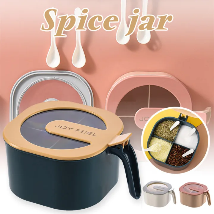 4 Grid Seasoning Box Kitchen Condiment Box Spices Storage Box multi compartments with lid storage seasoning box Kitchen Supplies
4 Grid Seasoning Box Kitchen Condiment Box Spices Storage Box multi compartments with lid storage seasoning box Kitchen Supplies