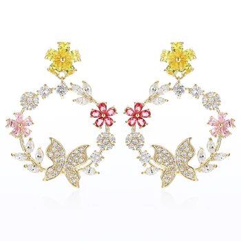 Elegant Butterfly Earrings Lady`s Luxury AAA+ Zirconia Drop Earring VERY GIRL Fashion Jewelry Brand 2019 
Elegant Butterfly Earrings Lady`s Luxury AAA+ Zirconia Drop Earring VERY GIRL Fashion Jewelry Brand 2019