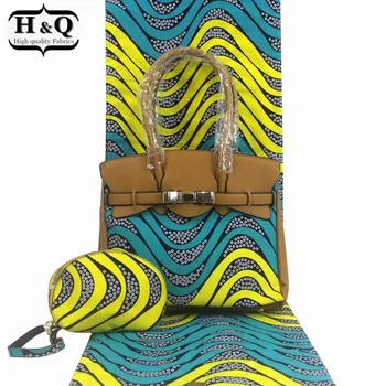 H&Q 6 yards/pcs embroidered african wax 100% cotton fabric high quality matching big bag and samll handbag three-piece for party
H&Q 6 yards/pcs embroidered african wax 100% cotton fabric high quality matching big bag and samll handbag three-piece for party