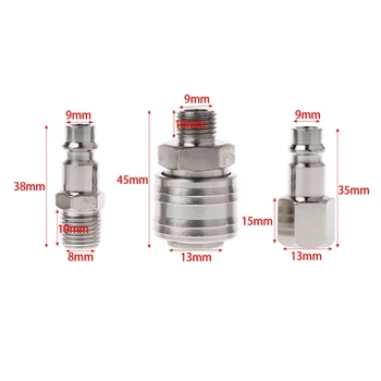 6 Pcs EURO Air Line Hose Compressor Fitting Connector Quick Release Set 1/4\" BSP R9UC
6 Pcs EURO Air Line Hose Compressor Fitting Connector Quick Release Set 1/4\" BSP R9UC
