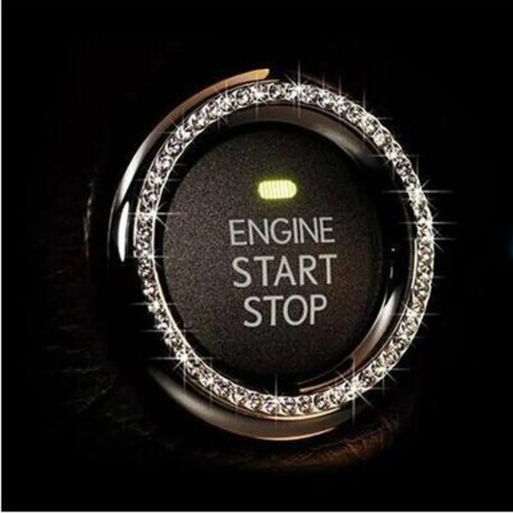 Фото Crystal Car Engine Start Stop Ignition Key Ring for Kia Rio K2 K3 K3S K5 K4 KX3 KX5 Cerato Soul Forte Sportage SORENTO  Автомобили | Car Tax Disc Holders (4000375491485)