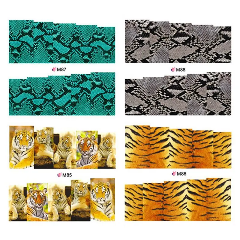 1 sheet 8*9.5cm Snake Skin Water Decals Nail Art Water Slide Nail Sticker Paper Nail Slider DIY Nail Tips Decorations
1 sheet 8*9.5cm Snake Skin Water Decals Nail Art Water Slide Nail Sticker Paper Nail Slider DIY Nail Tips Decorations