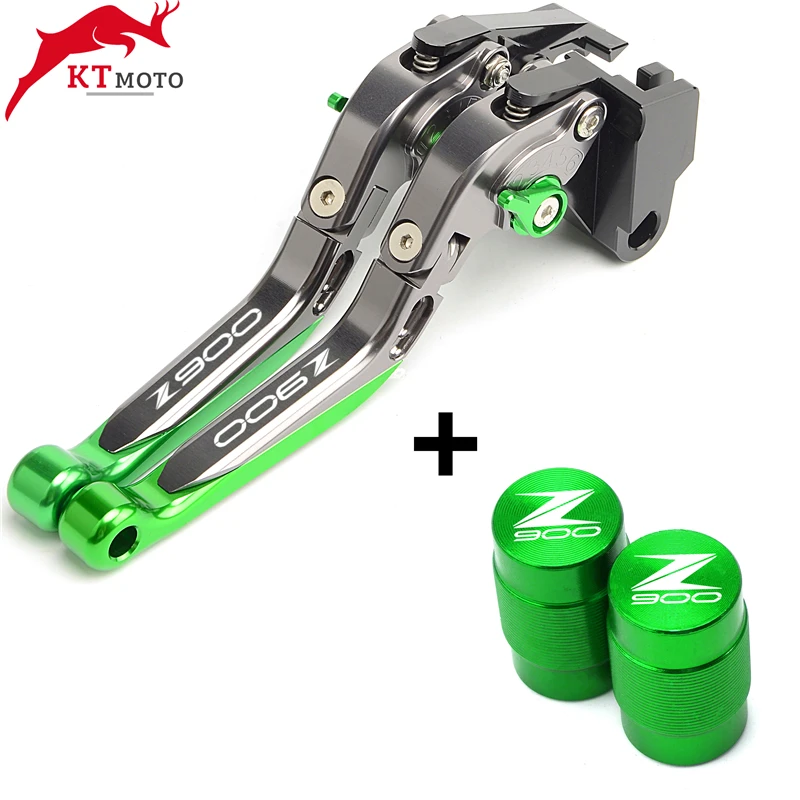 New For Kawasaki Z900 Z 900 2017-2021 2020 Tire Valve caps Cover & Motorcycles Folding Extendable adjustable Brake Clutch Levers |