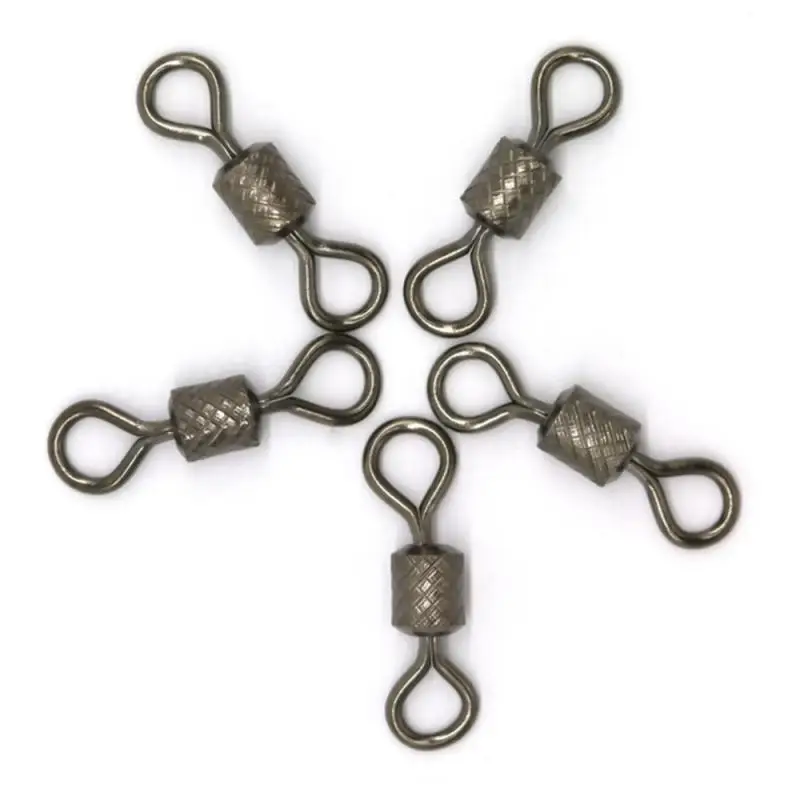 50pcs 1/3/8# Ball Bearing Fishing Swivels Snap Connector With Safety Snap Solid Rings Rolling Swivel For Fishing Accessories
50pcs 1/3/8# Ball Bearing Fishing Swivels Snap Connector With Safety Snap Solid Rings Rolling Swivel For Fishing Accessories