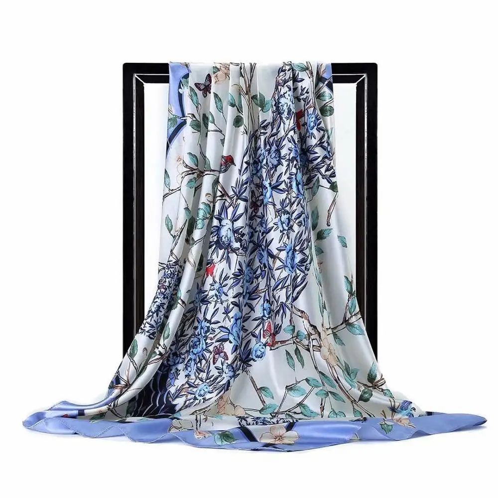 Scepter Pattern Printed Ink Blue Scarf Women Embroidered Silk Handkerchief Square Bandana Foulard Neckerchief Female DFK019
Scepter Pattern Printed Ink Blue Scarf Women Embroidered Silk Handkerchief Square Bandana Foulard Neckerchief Female DFK019