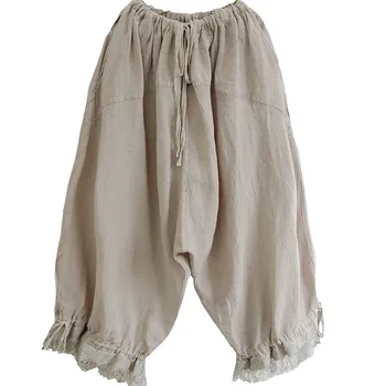 2020 new cotton and linen retro solid color summer knee length women pants
2020 new cotton and linen retro solid color summer knee length women pants