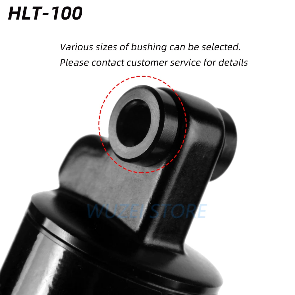 HLT-100 Bike Rear Shocks Bicycle Aluminum Alloy Spring Shock Absorber 125-185mm